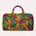 Smiling Giraffes in Bright Safari Colors for Playful City Days and Weekend Getaways Quilted Weekend Bag - 6