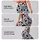 Black White Spotted Motif For Yoga Pilates And Everyday Activewear Style Leggings - 8