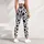 Black White Spotted Motif For Yoga Pilates And Everyday Activewear Style Leggings - 6