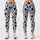 Black White Spotted Motif For Yoga Pilates And Everyday Activewear Style Leggings - 3