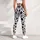 Black White Spotted Motif For Yoga Pilates And Everyday Activewear Style Leggings - 4