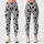 Black White Spotted Motif For Yoga Pilates And Everyday Activewear Style Leggings - 1