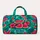 Watermelon and Tropical Leaves in Aqua for Seaside Summer Travel Getaways and Beach Picnics Quilted Weekend Bag - 6