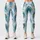 Teal Peacock Feathers for Yoga, Pilates, Travel, and Everyday Style Leggings - 3