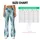 Teal Peacock Feathers for Yoga, Pilates, Travel, and Everyday Style Leggings - 7