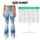 Blue Gray Sky Cloud Wash for Yoga Pilates Travel and Everyday Athleisure Wear Women Leggings - 7