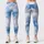 Blue Gray Sky Cloud Wash for Yoga Pilates Travel and Everyday Athleisure Wear Women Leggings - 3