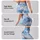 Blue Gray Sky Cloud Wash for Yoga Pilates Travel and Everyday Athleisure Wear Women Leggings - 2