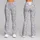 Silver Gray Tiny Blooms And Geometric Lattice For Yoga Pilates And Everyday Athleisure Leggings - 9