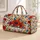 Red Poppy, Wheat and Berry Garden for Relaxed Weekend Getaways and Autumn Travel Quilted Weekend Bag - 1