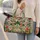 Vibrant Dragonflies and Wildflowers for Colorful Weekend Getaways and Beach Escapes Quilted Weekend Bag - 2