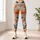 Peach and Navy Wildflower Blooms for Yoga, Pilates and Everyday Wellness for Women Leggings - 4