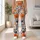 Peach and Navy Wildflower Blooms for Yoga, Pilates and Everyday Wellness for Women Leggings - 10