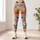 Peach and Navy Wildflower Blooms for Yoga, Pilates and Everyday Wellness for Women Leggings - 6