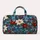 Winter Blue Poinsettia And Candy Cane Motifs For Holiday Travel And Cozy Getaways Quilted Weekend Bag - 6