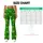 Golden Stars on Vivid Green for Yoga Pilates Commutes and Everyday Active Style Leggings - 7