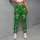 Golden Stars on Vivid Green for Yoga Pilates Commutes and Everyday Active Style Leggings - 5