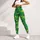 Golden Stars on Vivid Green for Yoga Pilates Commutes and Everyday Active Style Leggings - 4
