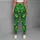 Golden Stars on Vivid Green for Yoga Pilates Commutes and Everyday Active Style Leggings - 6