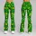 Golden Stars on Vivid Green for Yoga Pilates Commutes and Everyday Active Style Leggings - 9