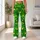 Golden Stars on Vivid Green for Yoga Pilates Commutes and Everyday Active Style Leggings - 12