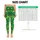 Golden Stars on Vivid Green for Yoga Pilates Commutes and Everyday Active Style Leggings - 3