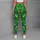 Golden Stars on Vivid Green for Yoga Pilates Commutes and Everyday Active Style Leggings - 5