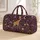 Golden Giraffes Beneath Twining Vines for Stargazing Safari Travel and Nature Lovers Quilted Weekend Bag - 1