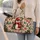 Winter Penguin with Red Scarf for Cozy Christmas Getaways and Holiday Travel Fun Quilted Weekend Bag - 2