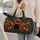 Vintage Night Circus Cat and Pumpkin Scene for Autumn Travel and Weekend Getaways Quilted Weekend Bag - 2