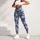 Blue Gray Camouflage Style for Yoga, Pilates, and Everyday Activewear for Active Women Leggings - 6