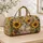 Sunflower Garden Rabbits for Relaxed Weekend Getaways and Nature-Loving Travelers Quilted Weekend Bag - 4