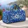 Cobalt Blue Wildflowers for Breezy Coastal Getaways, Beach Days, and Summer Travel Quilted Weekend Bag - 5