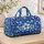 Cobalt Blue Wildflowers for Breezy Coastal Getaways, Beach Days, and Summer Travel Quilted Weekend Bag - 4