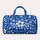 Cobalt Blue Wildflowers for Breezy Coastal Getaways, Beach Days, and Summer Travel Quilted Weekend Bag - 6