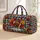 Autumn Footballs and Falling Leaves for Tailgate Picnics and Cozy Weekend Getaways Quilted Weekend Bag - 1