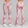 Pastel Pink Plaid for Yoga, Pilates, Commuting and Everyday Wear Leggings - 9