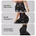 Charcoal Silver Starry Sky for Yoga, Pilates, Studio Sessions and Everyday Activewear Style Leggings - 2