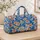 Cobalt Waves And Terracotta Starfish For Seaside Escapes And Coastal Travel Quilted Weekend Bag - 4