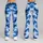 Blue Camo Motif for Yoga, Pilates, Gym Workouts and Everyday Casual Wear for Women Leggings - 9