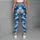 Blue Camo Motif for Yoga, Pilates, Gym Workouts and Everyday Casual Wear for Women Leggings - 6