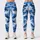 Blue Camo Motif for Yoga, Pilates, Gym Workouts and Everyday Casual Wear for Women Leggings - 1