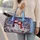 Snowmen in a Snowy Woodland for Cozy Holiday Getaways and Winter Escapes Quilted Weekend Bag - 2