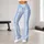 Blue White Stars And Gingham For Yoga Pilates And Everyday Activewear Leggings - 11