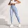 Blue White Stars And Gingham For Yoga Pilates And Everyday Activewear Leggings - 5