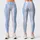 Blue White Stars And Gingham For Yoga Pilates And Everyday Activewear Leggings - 1