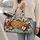 Rustic Apples and Lattice Pie for Cozy Autumn Orchard Picnics and Weekend Getaways Quilted Weekend Bag - 2