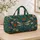Teal Dragonflies And Wildflowers For Coastal Getaways, Beach Days And Summer Travel Quilted Weekend Bag - 4