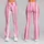 Pink and White Vertical Stripes for Yoga, Pilates, and Everyday Activewear for Women Leggings - 9