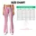 Pink and White Vertical Stripes for Yoga, Pilates, and Everyday Activewear for Women Leggings - 7